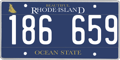 RI license plate 186659
