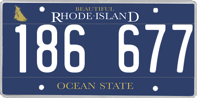 RI license plate 186677