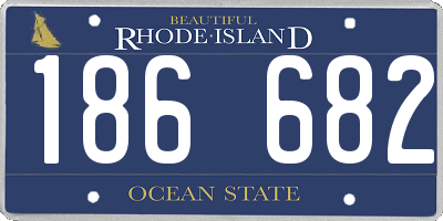RI license plate 186682