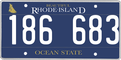 RI license plate 186683