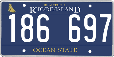 RI license plate 186697