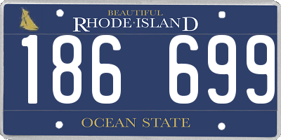 RI license plate 186699