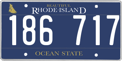 RI license plate 186717