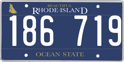 RI license plate 186719