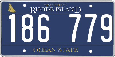 RI license plate 186779