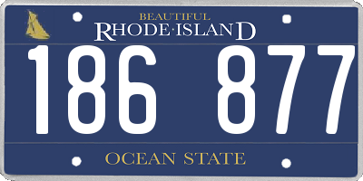 RI license plate 186877