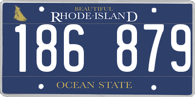 RI license plate 186879