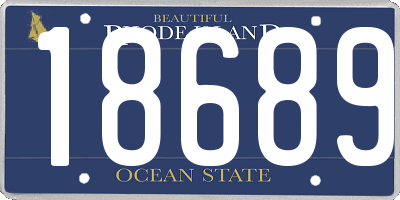 RI license plate 18689