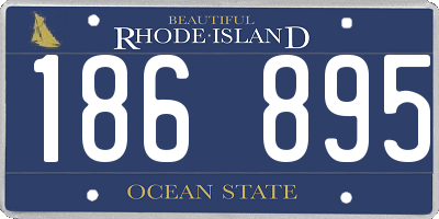 RI license plate 186895