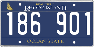 RI license plate 186901
