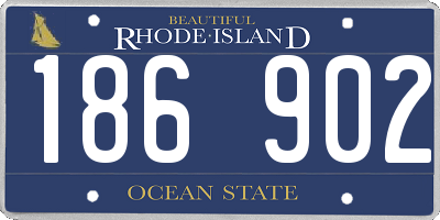 RI license plate 186902