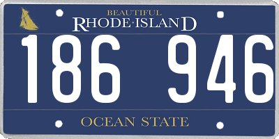 RI license plate 186946
