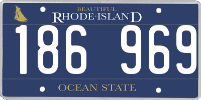 RI license plate 186969