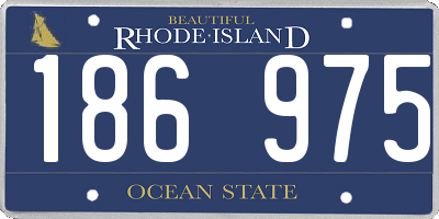 RI license plate 186975