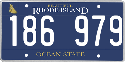RI license plate 186979