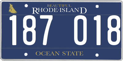 RI license plate 187018