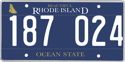 RI license plate 187024