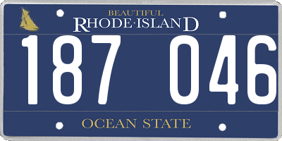 RI license plate 187046