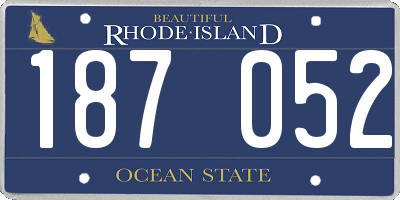 RI license plate 187052