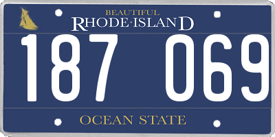 RI license plate 187069