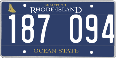 RI license plate 187094