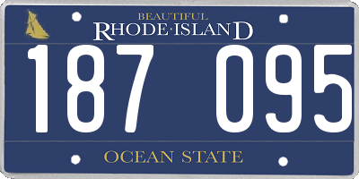 RI license plate 187095