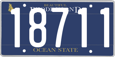 RI license plate 18711