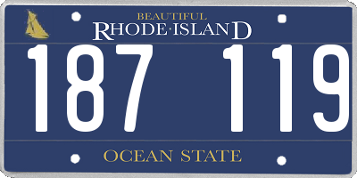 RI license plate 187119
