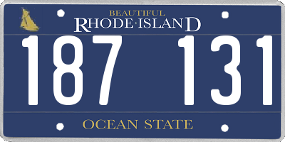 RI license plate 187131