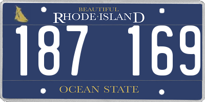 RI license plate 187169