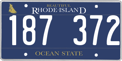 RI license plate 187372