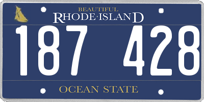 RI license plate 187428