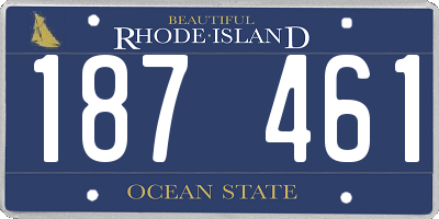 RI license plate 187461