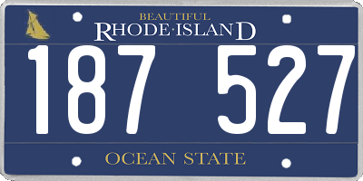 RI license plate 187527