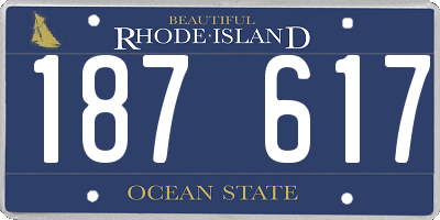 RI license plate 187617