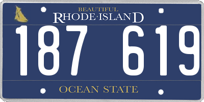 RI license plate 187619