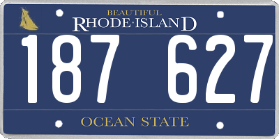 RI license plate 187627