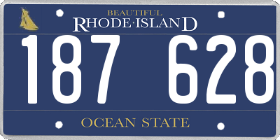 RI license plate 187628