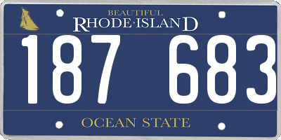 RI license plate 187683
