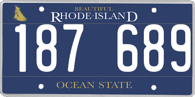 RI license plate 187689
