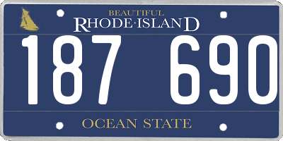 RI license plate 187690