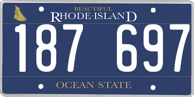 RI license plate 187697