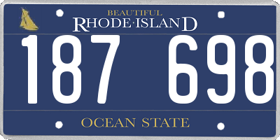 RI license plate 187698