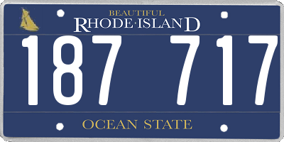 RI license plate 187717