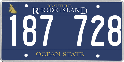 RI license plate 187728