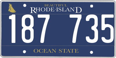 RI license plate 187735