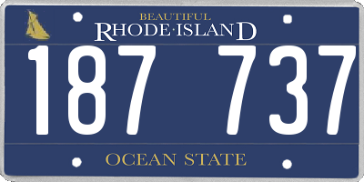 RI license plate 187737