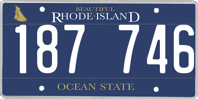 RI license plate 187746