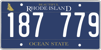 RI license plate 187779