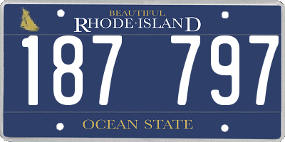 RI license plate 187797